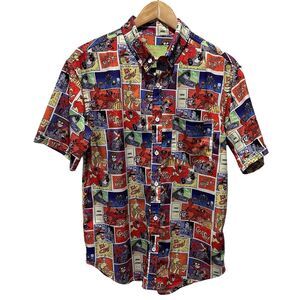 RSVLTS x Nickelodeon Men's Sz M "Fairy Odd Parents The Crimson Chin Justice" euc